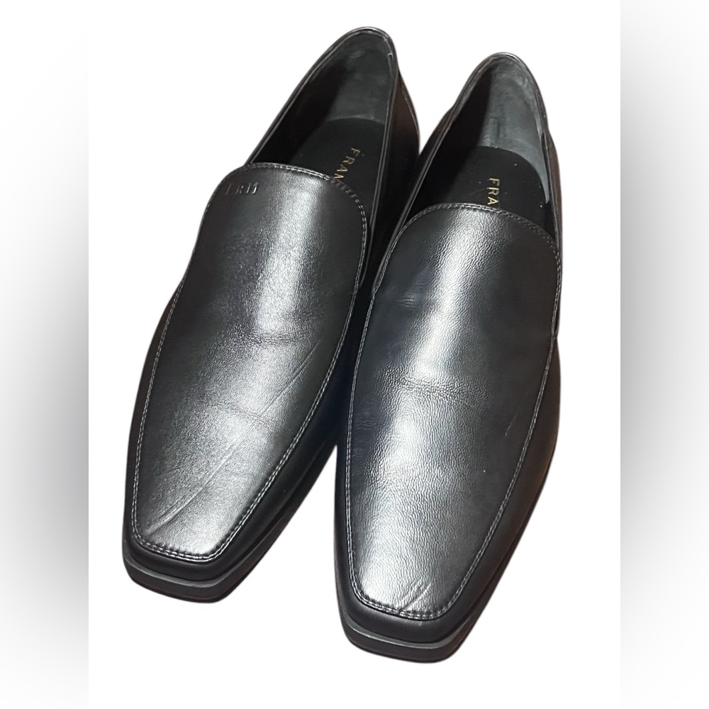 Unworn FRAME New Nior Black Leather Le Verona Flat Loafer Size 38